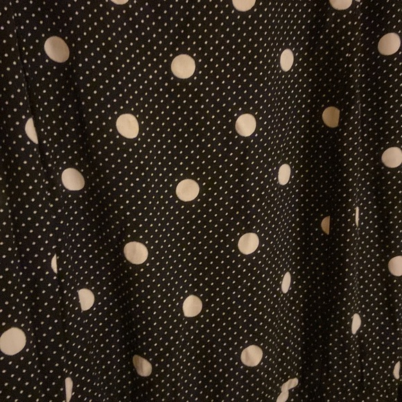 ANTHROPOLOGIE MAEVE Black Polka Dot Dress - Picture 2 of 5